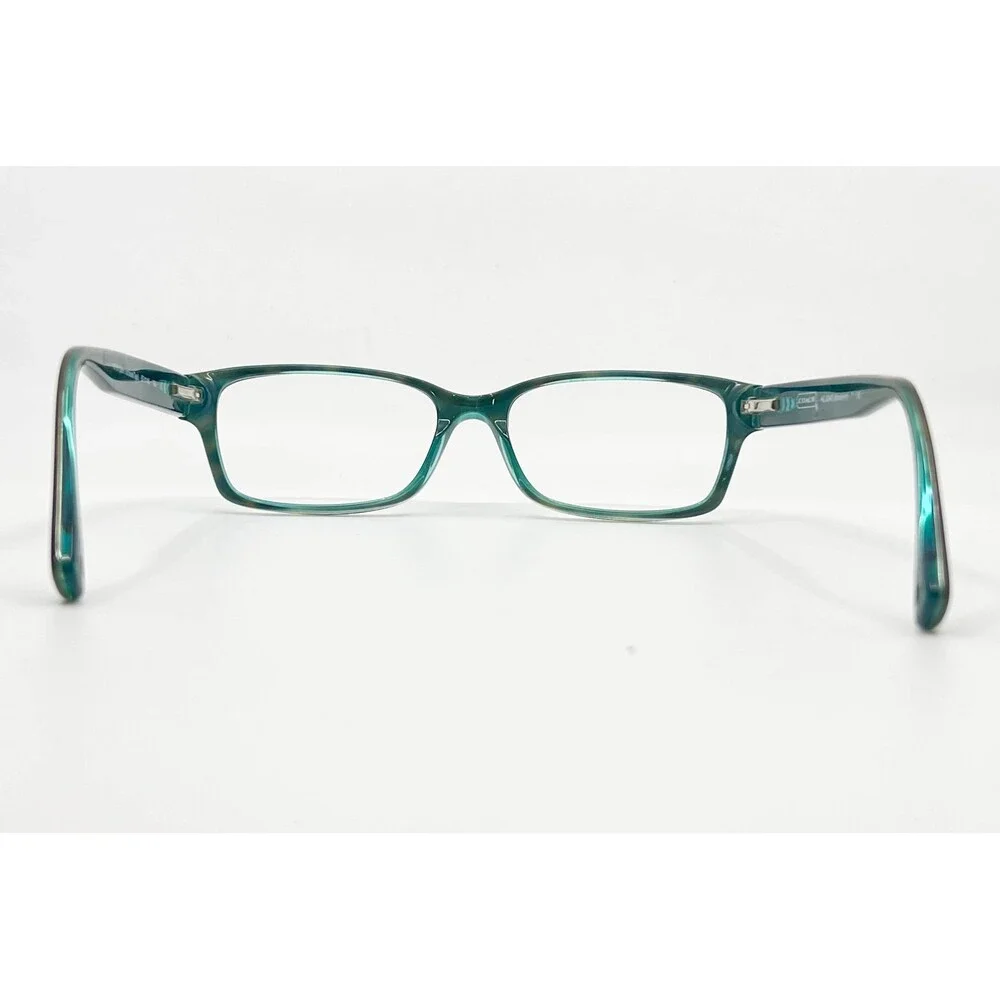 Coach Eyeglasses Womens Dark Tortoise Teal HC 6040 Brooklyn 52-16-135